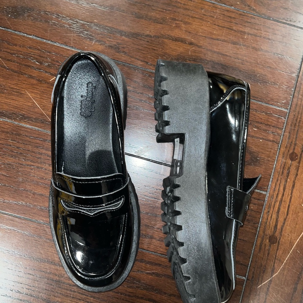 Black Chunky Loafers